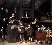 Juan Bautista Martinez del Mazo The Artists Family France oil painting artist